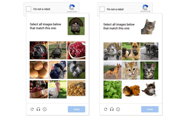 reCAPTCHA no soy un robot verificación con imagenes