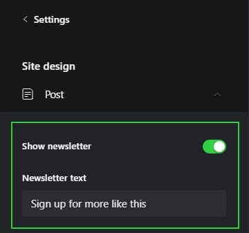 newsletter simply theme