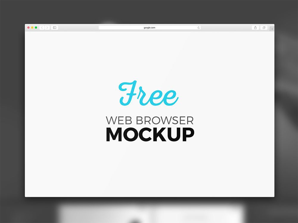 Web Browser Mockups PSD