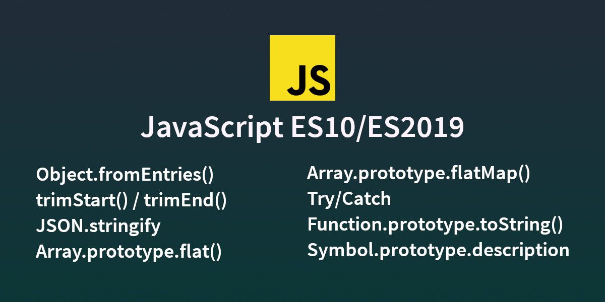 Nuevas funciones de JavaScript ES10/ES2019