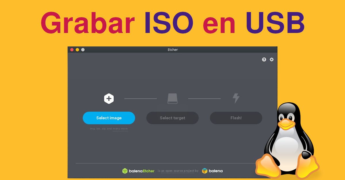 Grabar una imagen ISO a USB Booteable  en Linux de forma fácil